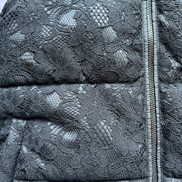 Banana Republic Black Lace Puff Vest - Picture 9 of 14